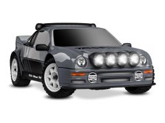 Traxxas Mini Rally 4WD Brushless VXL3S RTR 1:12 Ford RS200 grau mit 2S Lipo Akku + USB/C-Lader