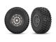 Traxxas 1.4 Grau & Chrome Felgen mit BFG  Mud-Terrain Reifen (2) 4x4 TRX10870-GRAY