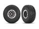 Traxxas 1.4 Schwarz & Chrome Felgen mit  BFG Mud-Terrain Reifen (2) 4x4 TRX10870-STBLK