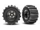 Traxxas Paddle-Reifen hi auf Felge  schwarz/chrome Funco TRX10973-BLKC