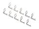 TRX3935 Traxxas Karosserie Clips angewinkelt
