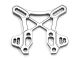 Serpent Dämpfer Befestigungsplatte vorn # Aluminium Light