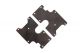 600889 Produktansicht vom Serpent Querlenker Einsatz Carbon hinten unten SRX8 (2)