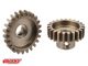 Team Corally - M1.0 Pinion – Short Wide Teeth – Hardened Steel - 22 Teeth - Shaft Dia. 8mm
