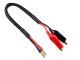 Team Corally Charge Lead - Crocco Clips - 14 AWG ULTRA V+ Silicone Wire - 30cm - 1 pc