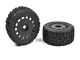 Team Corally - Off-Road 1/8 Truggy Reifen - Tracer - Geklebt auf schwarzen Felgen - 1 Paar C-00180-613