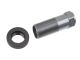 Team Corally - Servo Saver Shaft w/ Nut - Aluminum - Titanium - Black - 1C-00180-145-2 Set 