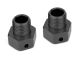 Team Corally - Wheel Hex Adapter - Aluminum - Black - 2 Pcs C-00180-329-B