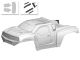 Team Corally Polycarbonate Body - Punisher XD - Clear - Cut - Decals - 1:12