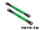 Traxxas L/R Vorspurstange 7075-T6 Aluminium  grün 87mm v/h (2) Rustler, Slash TRX6742G