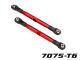 Traxxas L/R Vorspurstange 7075-T6 Aluminium  rot 87mm v/h (2) Rustler, Slash TRX6742R