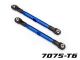 Traxxas L/R Vorspurstange 7075-T6 Aluminium  blau 87mm  v/h (2)  Rustler, Slash TRX6742X