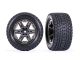 Traxxas Gravix Reifen RXT 2.8 Felge grau/schwarz/ chrom 12mm (2) nur vorne TSM-rated