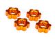 Traxxas Radmitnehmer Aluminium orange (4) X-Maxx, XRT TRX7756-ORNG