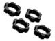 Traxxas Radmuttern verzahnt Aluminium  schwarz 17mm (4) TRX7758A