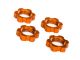Traxxas Radmuttern verzahnt Aluminium  orange 17mm (4) TRX7758T