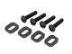 Die Traxxas TRX7759-BLK Motor Unterlegscheiben aus schwarzem Stahl (4 Stück) inklusive passender 4x18 mm Schrauben sind das ideale Ersatzteil für X-Maxx und XRT