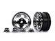 Traxxas Felgen 2.2 chrom mit Radnabenkappen High Trail TRX8158X