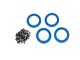Traxxas Beadlock-Ring 1.9 Aluminium blau mit Schrauben TRX8169X