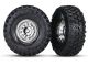 Traxxas Canyon Trail 4.6x1.9 Reifen auf Felgen chrom TRX8177