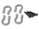 Traxxas Bumper D-Rings grau mit Schrauben v/h TRX8234