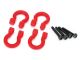 Traxxas Bumper D-Rings rot mit Schrauben v/h TRX8234R