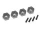 Traxxas Radmitnehmer 6061-T6 Aluminium 12mm charcoal-grau TRX8269A