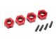 Traxxas Radmitnehmer 6061-T6 Aluminium 12mm rot TRX8269R
