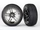 Traxxas Response Reifen auf 1.9 Felgen chrom-schwarz vorne TRX8373