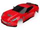 Traxxas Karosserie Chevrolet Corvette Z06 rot mit Anbauteile TRX8386R