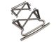 Traxxas Bumper und Halter vorne satinschwarz-chrom TRX8535X
