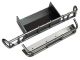 Traxxas Bumper und Verlängerung hinten satinschwarz-chrom TRX8536X