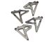 Traxxas Dämpfer-Halter hinten satinschwarz-chrom l/r TRX8538X