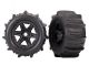 Traxxas Paddle Reifen auf 3.8 Felgen schwarz Sledge TRX8674