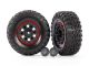 Traxxas Canyon RT 4.6x2.2 Reifen auf MB G63 Felgen schwarz/rot TRX8874
