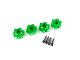 Traxxas Radmitnehmer Aluminium grün (4) Maxx TRX8956G
