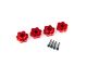 Traxxas Radmitnehmer Aluminium rot (4) Maxx TRX8956R