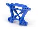 Traxxas Extreme Heavy Duty Dämpferbrücke blau vorne 4x4 Rustler, Slash  TRX9038X