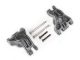 Traxxas Extreme Heavy Duty Radträger grau l/r  mit Kleinteile 4x4 Rustler, Slash  TRX9050-GRAY