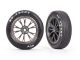 Traxxas Mickey Thompson ET auf Felge  satin schwarz-chrom vorne (2) TRX9474A