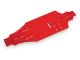 Traxxas Chassis Aluminium rot eloxiert TRX9522R