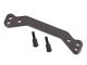 Traxxas Lenkplatte 6061-T6 Aluminium  dunkel-titan mit Schrauben TRX9546A