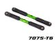 Traxxas Vorspurstange 7075-T6 Alu grün  120mm vorne (2) TRX9549G
