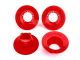 Traxxas Felgen-Abdeckung rot (4) TRX9569R