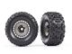 Traxxas Sledgehammer Reifen auf 3.8 Felge grau (2) TRX9572