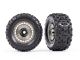 Traxxas Sledgehammer Reifen auf 3.8 Felge satin schwarz chrom (2) TRX9572A