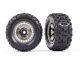 Traxxas Sledgehammer Reifen auf 3.8 Felge  schwarz chrom (2) TRX9572T