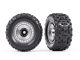 Traxxas Sledgehammer Reifen auf 3.8 Felge  satin chrom (2) TRX9572X