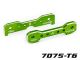 Traxxas Querlenker-Halter 7075-T6  Aluminium grün vorne TRX9629G