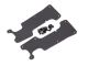 Traxxas Querlenker-Abdeckung schwarz  hinten l/r mit Schrauben TRX9634